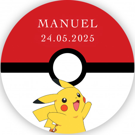 Sticker pokémon 5cm pour personnaliser les détails