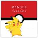 Autocollant 5x5cm Pokémon pour personnaliser des détails
