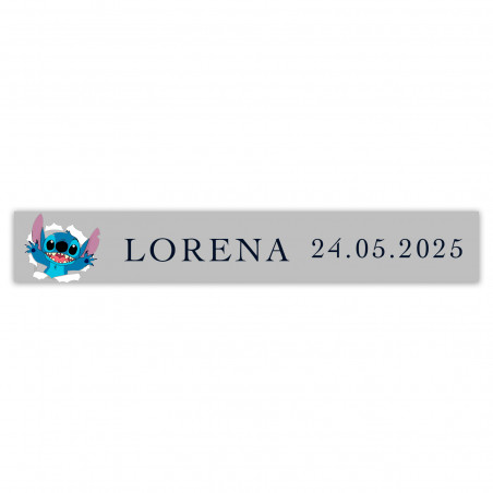 Sticker stitch transparent 5x0 8cm pour personnaliser les détails