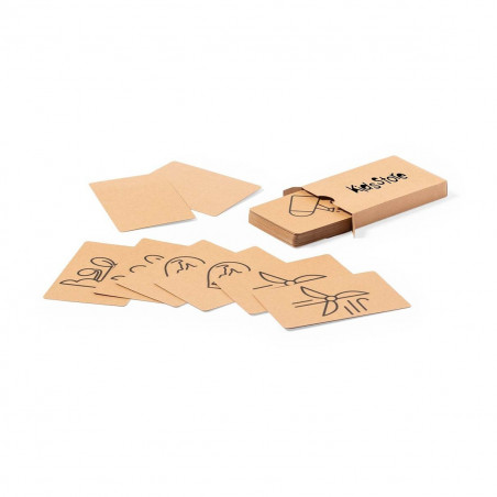 Jeu de mémoire cartes sensibilisation écologique personnalisé avec autocollant d'anniversaire