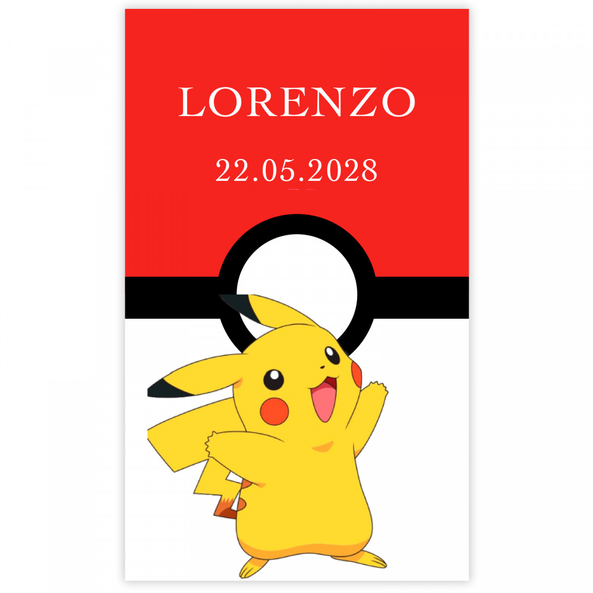 Autocollant 3x5cm Pokémon pour personnaliser des détails