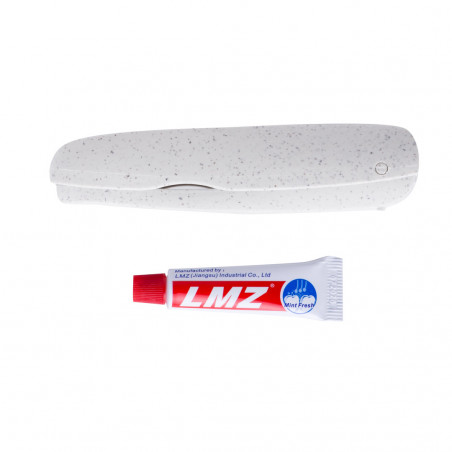 Brosse à dents pliable avec dentifrice personnalisé avec autocollant de super-héros
