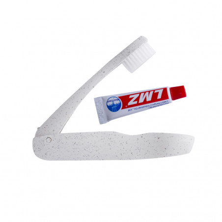 Brosse à dents pliable avec dentifrice personnalisé avec autocollant de super-héros