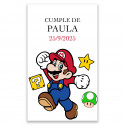 Adhésifs personnalisés de Super Mario pour événements 3x5cm