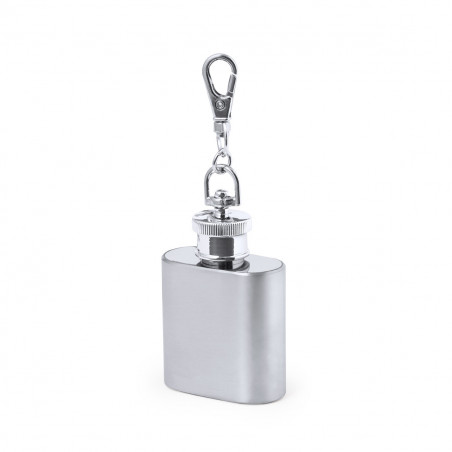 Porte-clés flacon en acier inoxydable avec autocollant de mariés pour des cadeaux de mariage