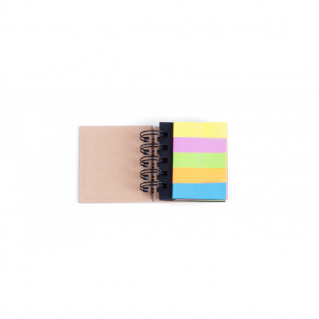 Carnet avec Post-it colorés et adhésif personnalisable pour des détails d'anniversaire