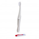 Brosse à dents pliable avec dentifrice personnalisé avec autocollant de super-héros