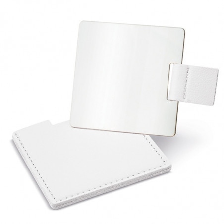 Miroir avec étui personnalisé et sac en organza à offrir