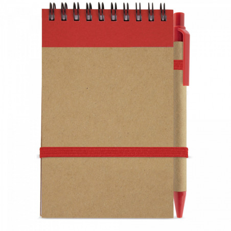 Carnet avec stylo et autocollant personnalisé de Noël pour les détails
