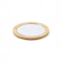 Miroir en bois personnalisé avec autocollant mariés pour les détails