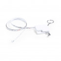 Porte-clés ouvre-bouteille et mètre personnalisé avec carte de remerciement dans un sachet en organza pour les détails de