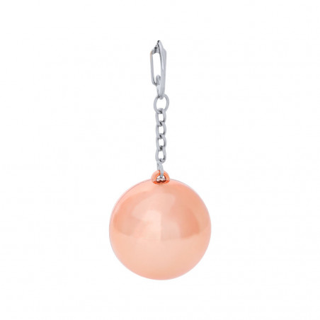 Baume à lèvres en porte-clés avec carte de rappel florale dans un sac en organza blanc pour événements