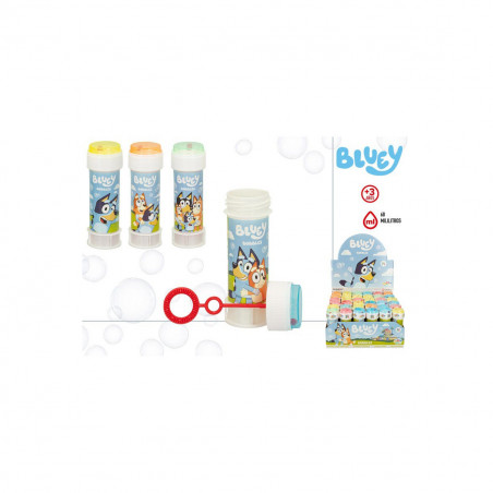 Pompero bluey en sac avec un sympathique autocollant d'anniversaire personnalisable pour les détails.