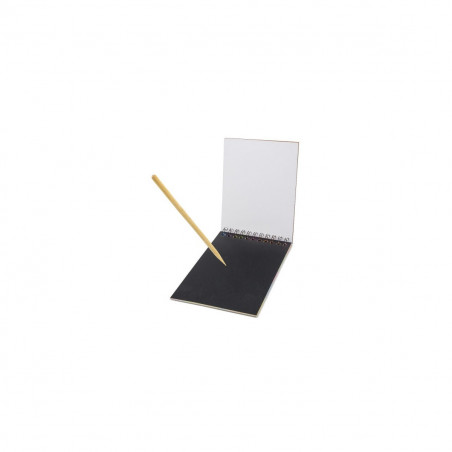 Cahier à dessin multicolore avec autocollant