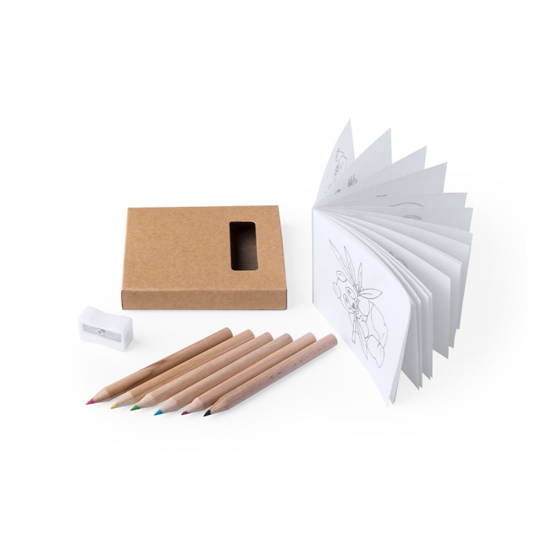 Anstore Lot De 12 Trousses à Colorier Pour Enfants Avec 12 Crayons De Couleur, 3 Feuilles
