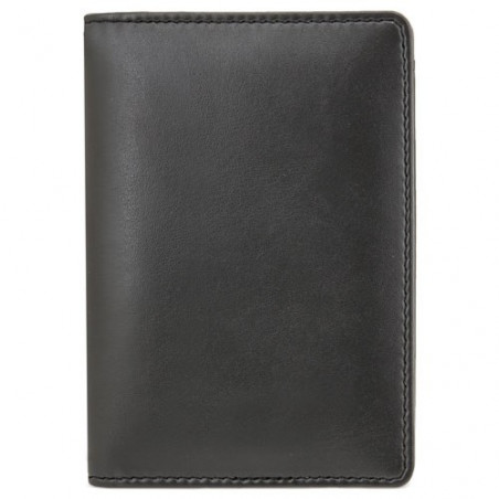 Portefeuille en simili cuir avec étui de présentation et autocollant personnalisé