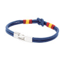 Bracelet avec nœud marin dans une enveloppe en kraft vert avec un autocollant de mariage personnalisé