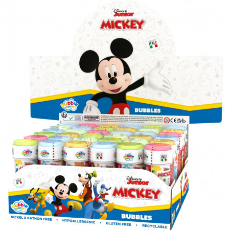 Pompe à bulles Disney avec sucette dans un sac à dos éléphant pour les petits détails