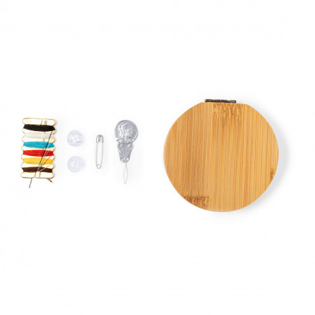 Kit de couture avec miroir personnalisé et autocollant bébé pour cadeaux de baptême