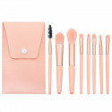 Étui à pinceaux de maquillage personnalisé dans un sac en tissu pour plus de détails
