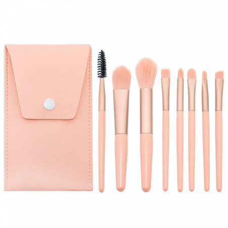 Étui à pinceaux de maquillage personnalisé dans un sac en tissu pour plus de détails