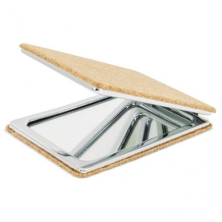 Miroir de baptême personnalisé en liège avec boîte en carton