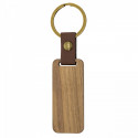 Porte-clés en bois avec carte imprimée et sac pour les détails des invités de mariage