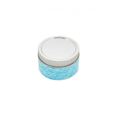 Bougie aromatique en boîte métallique avec corde personnalisée pour la première communion d'un garçon