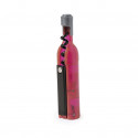 Tire bouchon bouteille rose avec marque page et autocollant communion fille