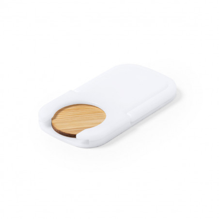 Support pour mobile avec pièce de bambou et adhésif floral transparent pour détails invités