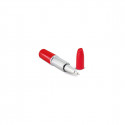 Stylo design rouge rouge à lèvres avec autocollant fleurs pour les détails des invités
