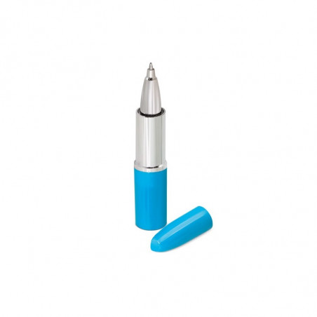 Stylo rouge à lèvres bleu avec autocollant colombe bleu personnalisable pour les détails des fêtes et événements