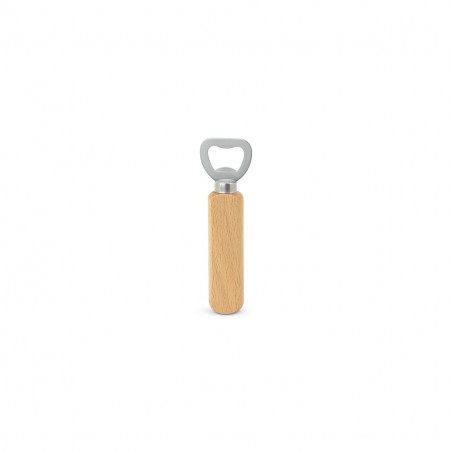Ouvre-bouteille en bois avec adhésif floral pour les détails des invités