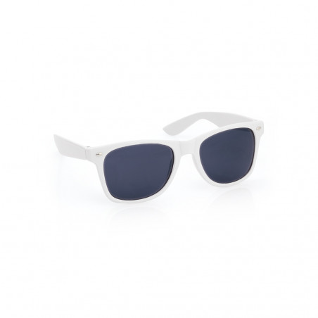 Lunettes de soleil avec monture blanche personnalisée avec étui personnalisé pour les mariages