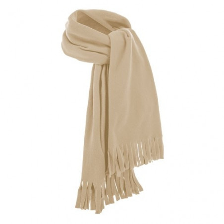 Écharpe et bonnet beige à offrir à une femme pour Noël
