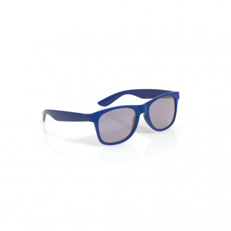 Lunettes de soleil pour enfants bleues et un souffleur de bulles Bluey dans un sac en organza personnalisé avec un autocollant