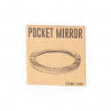 Miroir de poche en bambou avec sac pour détail de Noël