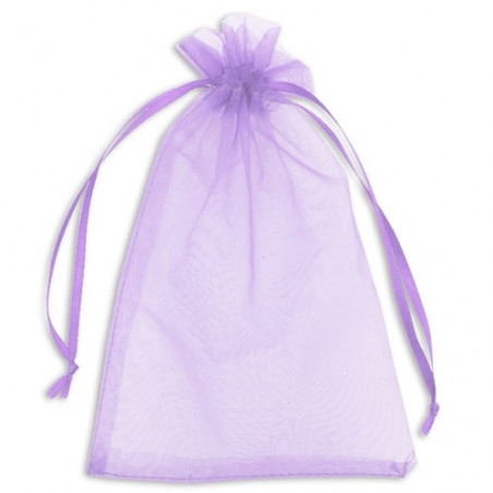 Bracelet avec poney et autocollants et bulleur dans un sac en organza violet avec un autocollant personnalisé pour un cadeau