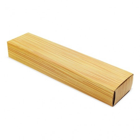 Stylo en bambou et porte mine dans une boîte