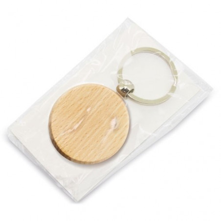 Porte clés en bois personnalisé avec boîte pour fête chrétienne