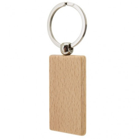 Porte-clés en bois personnalisé avec adhésif et boîte pour mariage