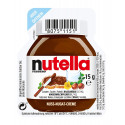 Nutella individuelle avec cuillère en biscuit dans un sac personnalisé avec autocollant de super-héros pour les détails.
