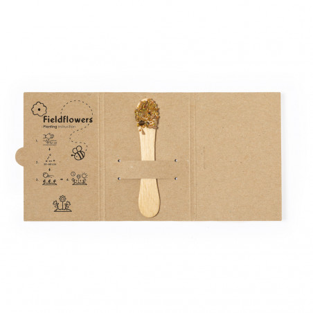 Graines de fleurs sauvages en stick à planter avec un autocollant personnalisable à offrir