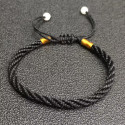 Bracelet cordon tressé pour homme dans un coffret cadeau personnalisé