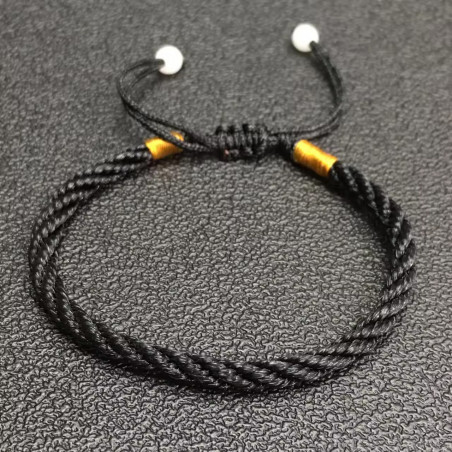 Bracelet cordon tressé pour homme dans un coffret cadeau personnalisé