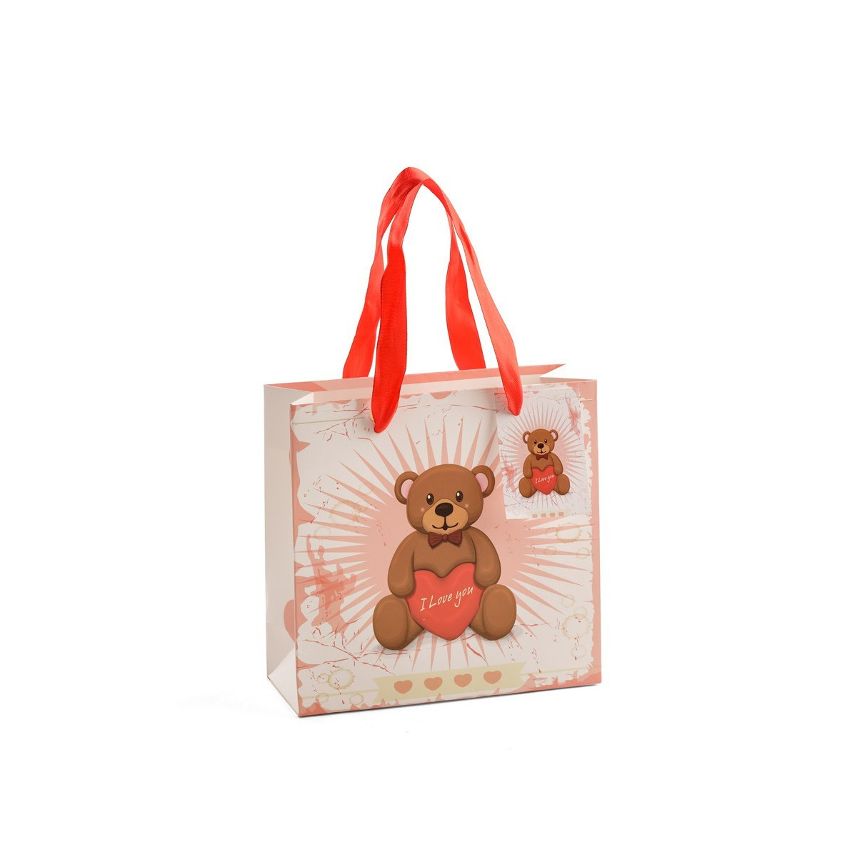 Petit sac ours en peluche