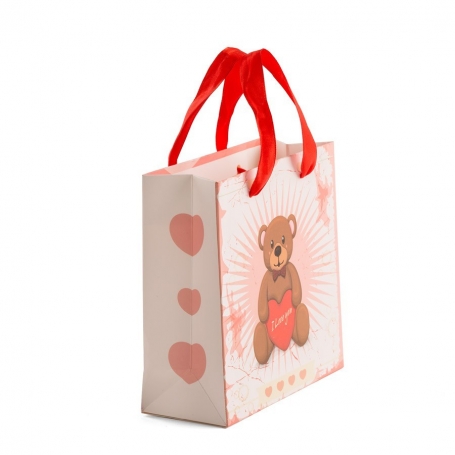Petit sac ours en peluche