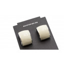 Boucles d'oreilles en alliage de zinc plaqué avec sachet personnalisé pour un détail de mariage