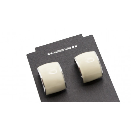 Boucles d'oreilles en alliage de zinc plaqué avec sachet personnalisé pour un détail de mariage