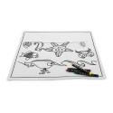 Nappe à colorier et couverts réutilisables personnalisés pour enfants